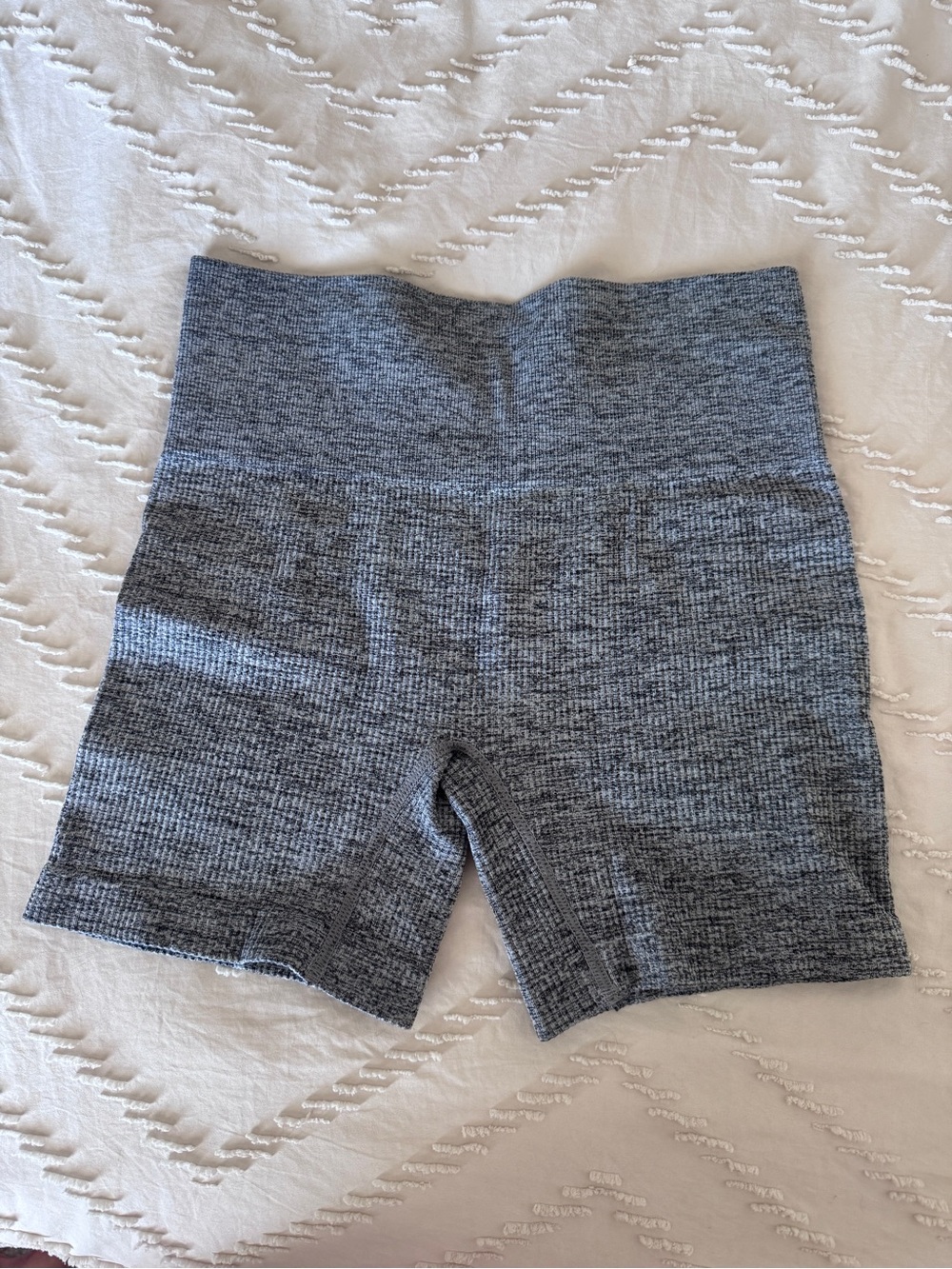 High-Rise Seamless Athletic Bike Shorts - Gray